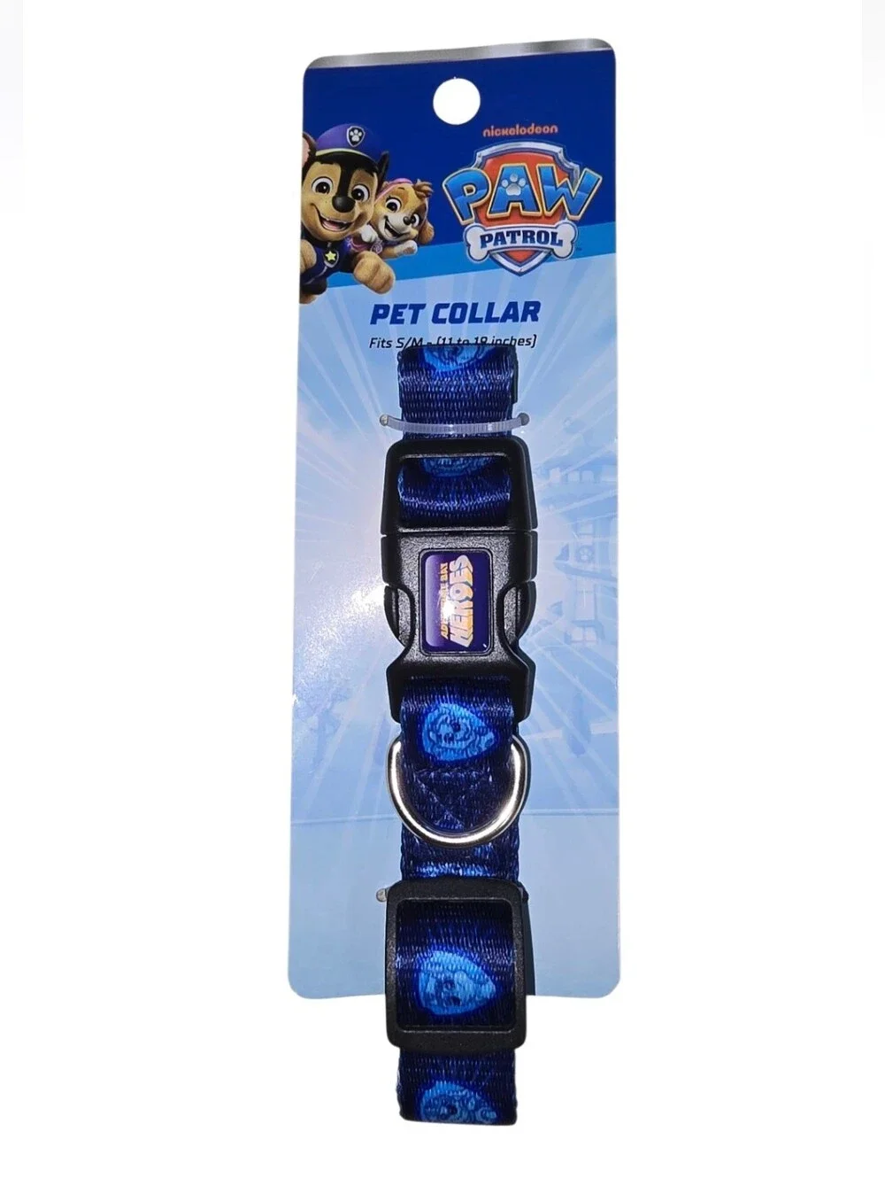 Paw Patrol Navy Blue Small Pets Collar, Leash & Brush Set
